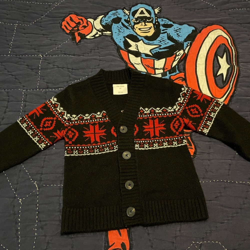 Boys 2T Christmas Sweater & Shirt